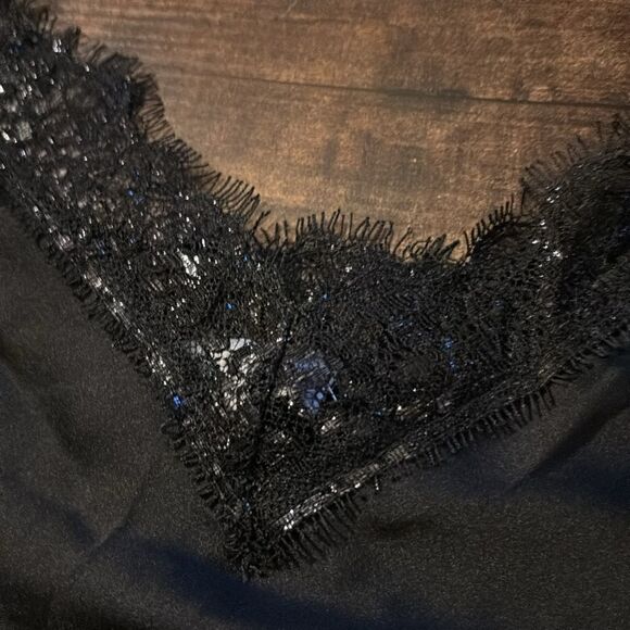 Bailey 44 Black Lace-Trim Chloe Camisole Size L/ NWT Made in USA - Picture 7 of 9